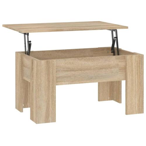 Sofabord 79x49x41 cm konstrueret træ sonoma-eg