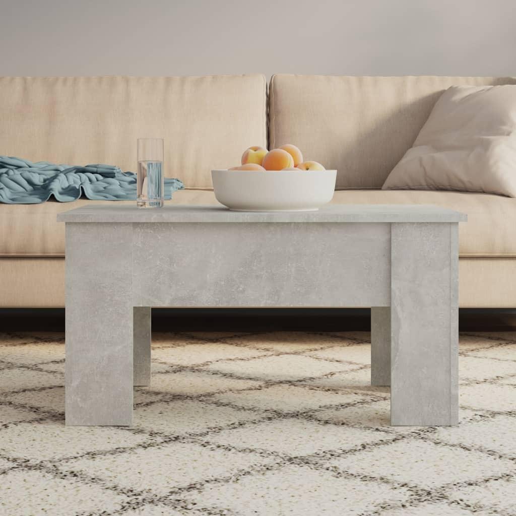 Sofabord 79x49x41 cm konstrueret træ betongrå