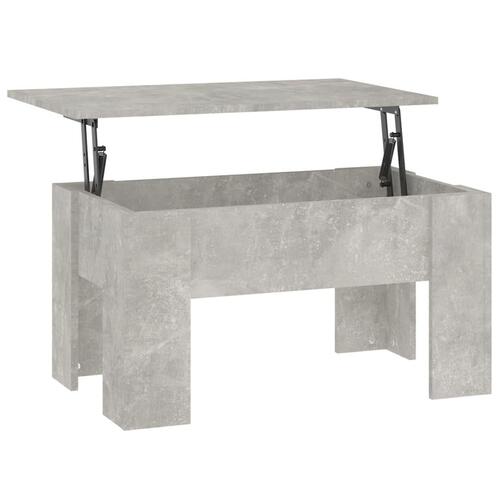 Sofabord 79x49x41 cm konstrueret træ betongrå