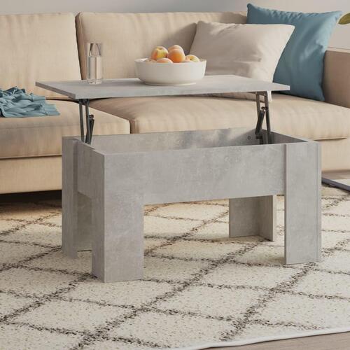Sofabord 79x49x41 cm konstrueret træ betongrå