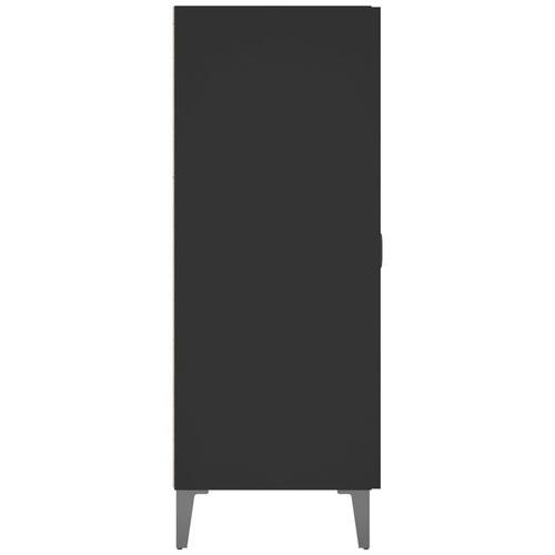 Skænk 69,5x34x90 cm konstrueret træ sort