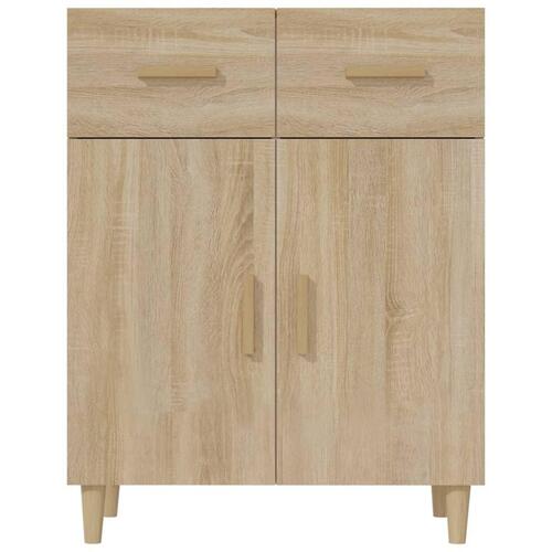 Skænk 69,5x34x89 cm konstrueret træ sonoma-eg