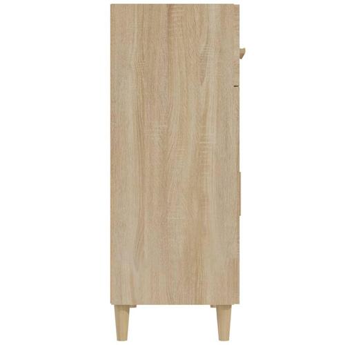 Skænk 69,5x34x89 cm konstrueret træ sonoma-eg