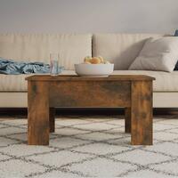 Sofabord 79x49x41 cm konstrueret træ røget egetræ