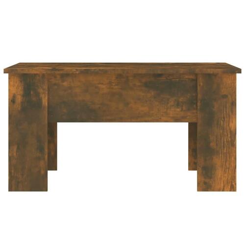 Sofabord 79x49x41 cm konstrueret træ røget egetræ