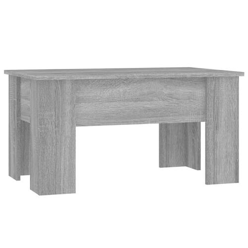 Sofabord 79x49x41 cm konstrueret træ grå sonoma-eg