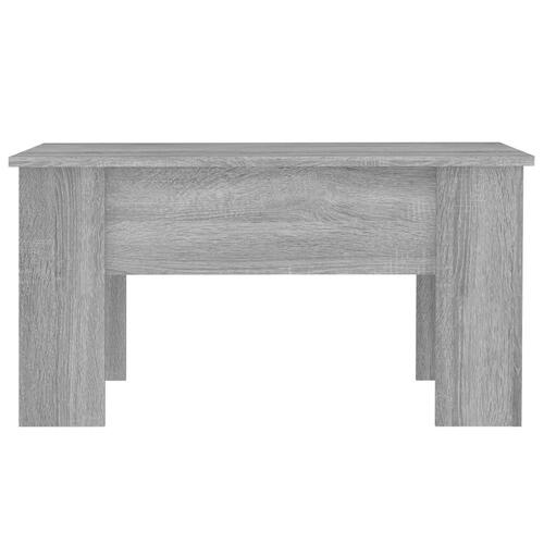Sofabord 79x49x41 cm konstrueret træ grå sonoma-eg