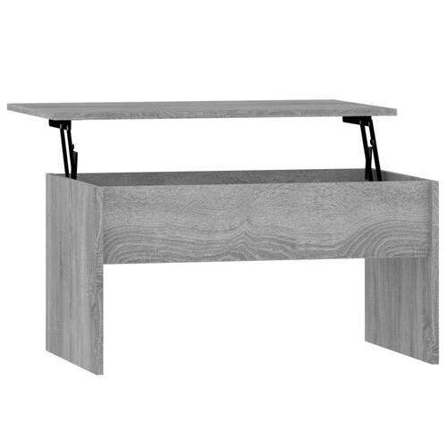 Sofabord 80x50,5x41,5 cm konstrueret træ grå sonoma-eg