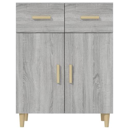 Skænk 69,5x34x89 cm konstrueret træ grå sonoma-eg