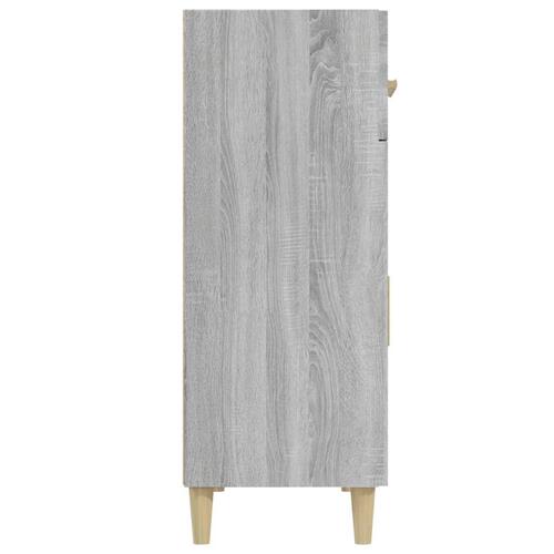 Skænk 69,5x34x89 cm konstrueret træ grå sonoma-eg