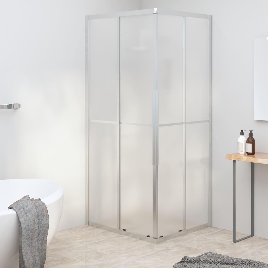 Brusekabine 80x70x180 cm matteret sikkerhedsglas