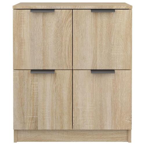 Skænke 2 stk. 60x30x70 cm konstrueret træ sonoma-eg