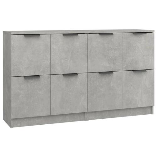 Skænke 2 stk. 60x30x70 cm konstrueret træ betongrå