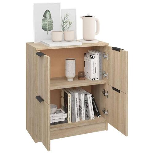 Skænk 60x30x70 cm konstrueret træ sonoma-eg