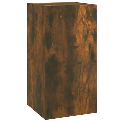 Tv-bord 30,5x30x60 cm konstrueret træ røget egetræsfarve