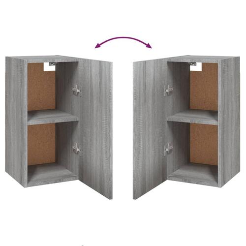 Tv-skab 30,5x30x60 cm konstrueret træ grå sonoma-eg