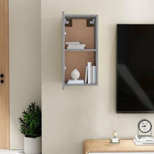 Tv-skab 30,5x30x60 cm konstrueret træ grå sonoma-eg