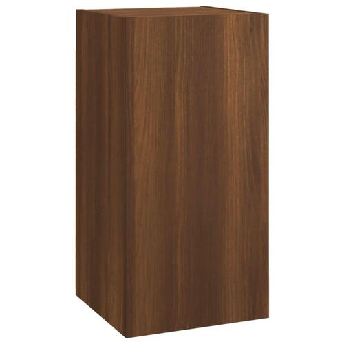 Tv-skab 30,5x30x60 cm konstrueret træ brun egetræsfarve
