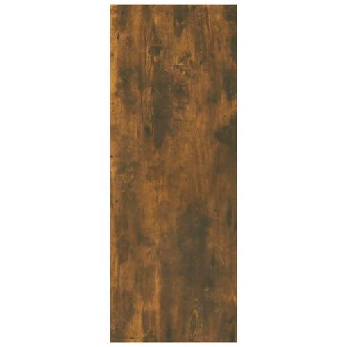 Konsolbord 105x30x80 cm konstrueret træ røget egetræsfarve