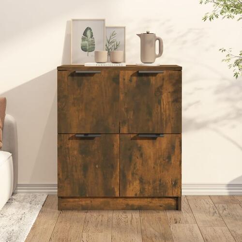 Skænk 60x30x70 cm konstrueret træ røget egetræsfarve