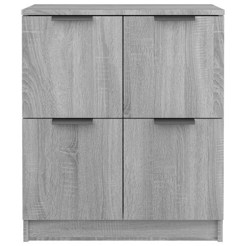 Skænk 60x30x70 cm konstrueret træ grå sonoma-eg