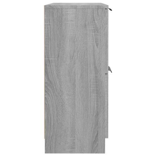 Skænk 60x30x70 cm konstrueret træ grå sonoma-eg