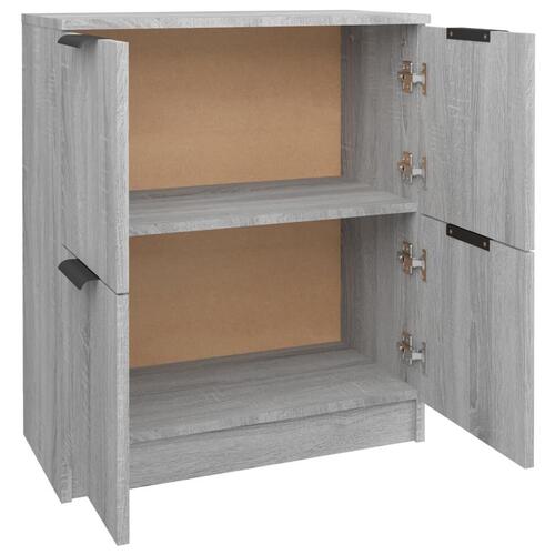 Skænk 60x30x70 cm konstrueret træ grå sonoma-eg