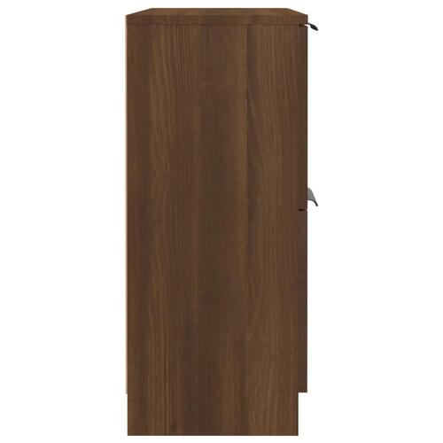 Skænk 60x30x70 cm konstrueret træ brun egetræsfarve