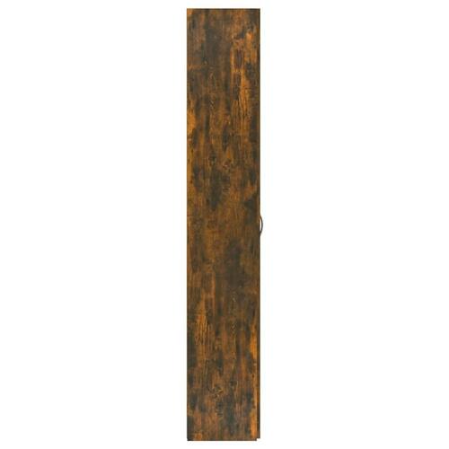 Kontorskab 60x32x190 cm konstrueret træ røget egetræ