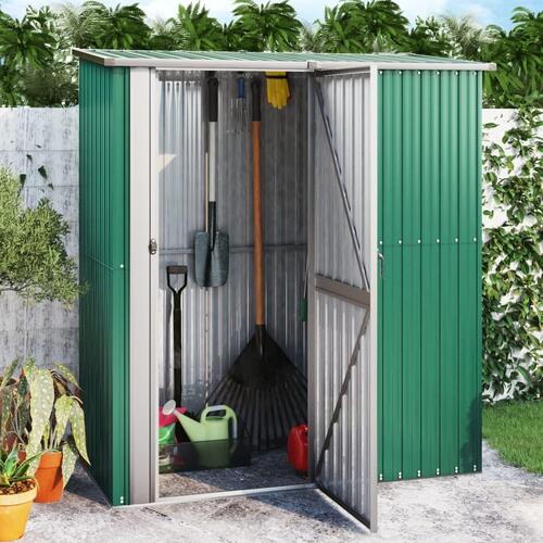 Haveskur 180,5x97x209,5 galvaniseret stål grøn