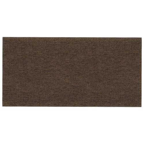 Vægpaneler 12 stk. 30x15 cm 0,54 m² stof brun