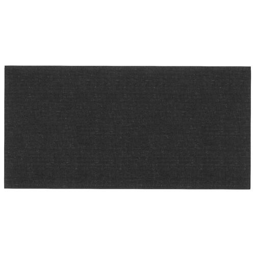 Vægpaneler 12 stk. 30x15 cm 0,54 m² stof sort