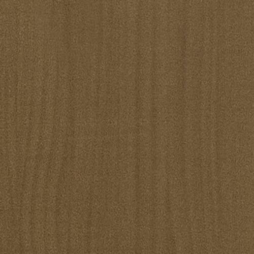 Sengeramme 75x190 cm Small Single massivt træ gyldenbrun