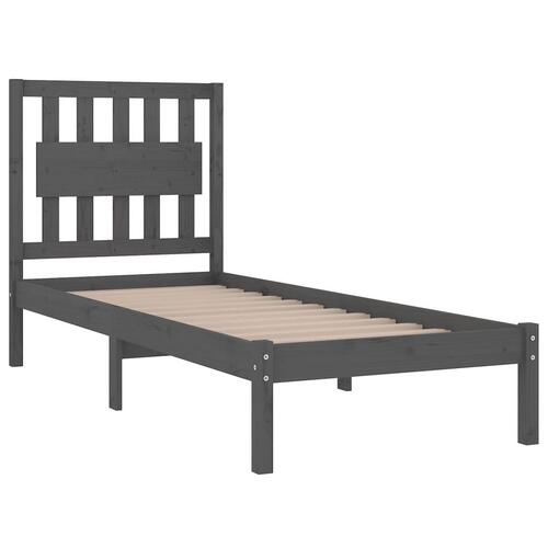 Sengeramme 100x200 cm massivt fyrretræ grå