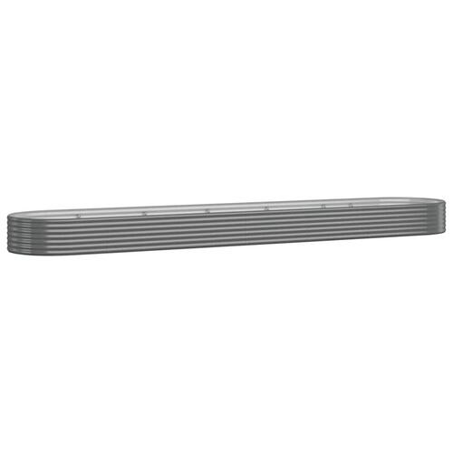 Plantekasse 507x100x36 cm pulverlakeret stål grå