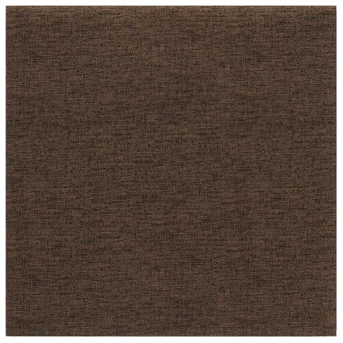 Vægpaneler 12 stk. 30x30 cm 1,08 m² stof brun