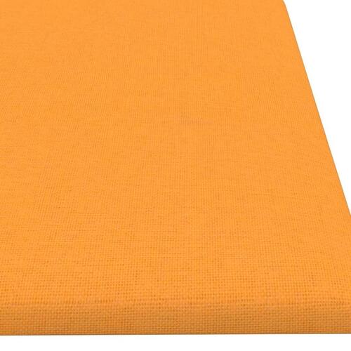 Vægpaneler 12 stk. 60x15 cm 1,08 m² stof lysegul