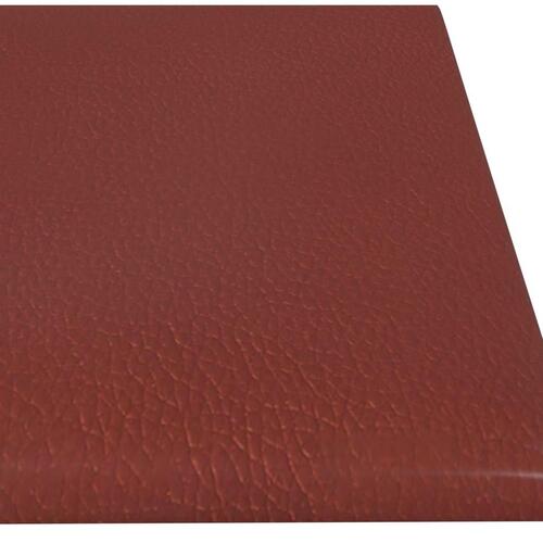 Vægpaneler 12 stk. 60x15 cm 1,08 m² kunstlæder vinrød