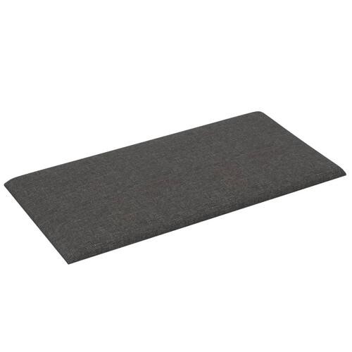 Vægpaneler 12 stk. 60x30 cm 2,16 m² stof mørkegrå