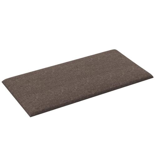 Vægpaneler 12 stk. 60x30 cm 2,16 m² stof gråbrun