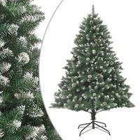 Kunstigt juletræ med juletræsfod 180 cm PVC