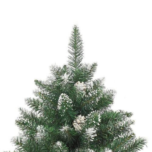 Kunstigt juletræ med juletræsfod 180 cm PVC