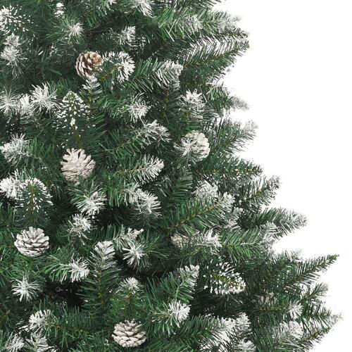 Kunstigt juletræ med juletræsfod 180 cm PVC