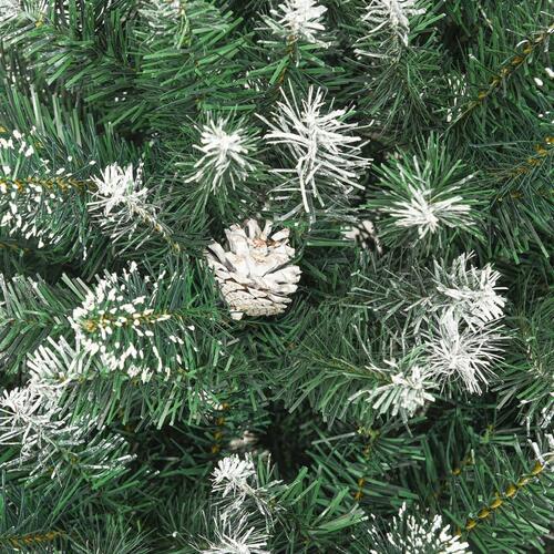 Kunstigt juletræ med juletræsfod 180 cm PVC