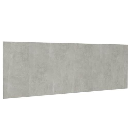 Sengegærde 240x1,5x80 cm konstrueret træ betongrå