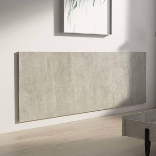 Sengegærde 240x1,5x80 cm konstrueret træ betongrå