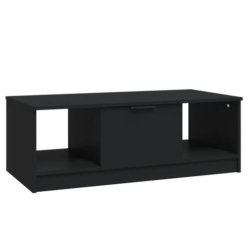 Sofabord 102x50x36 cm konstrueret træ sort