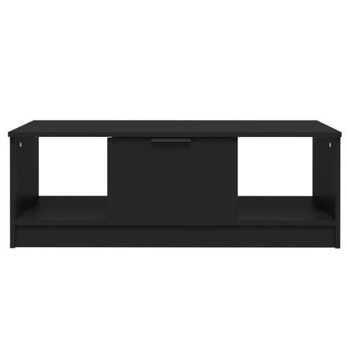 Sofabord 102x50x36 cm konstrueret træ sort