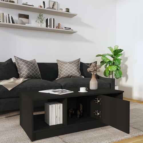 Sofabord 102x50x36 cm konstrueret træ sort