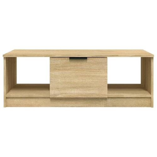 Sofabord 102x50x36 cm konstrueret træ sonoma-eg